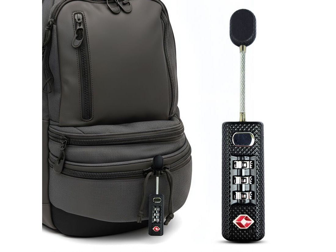 TSA-Approved 3-Digit Combination Zipper Luggage Lock