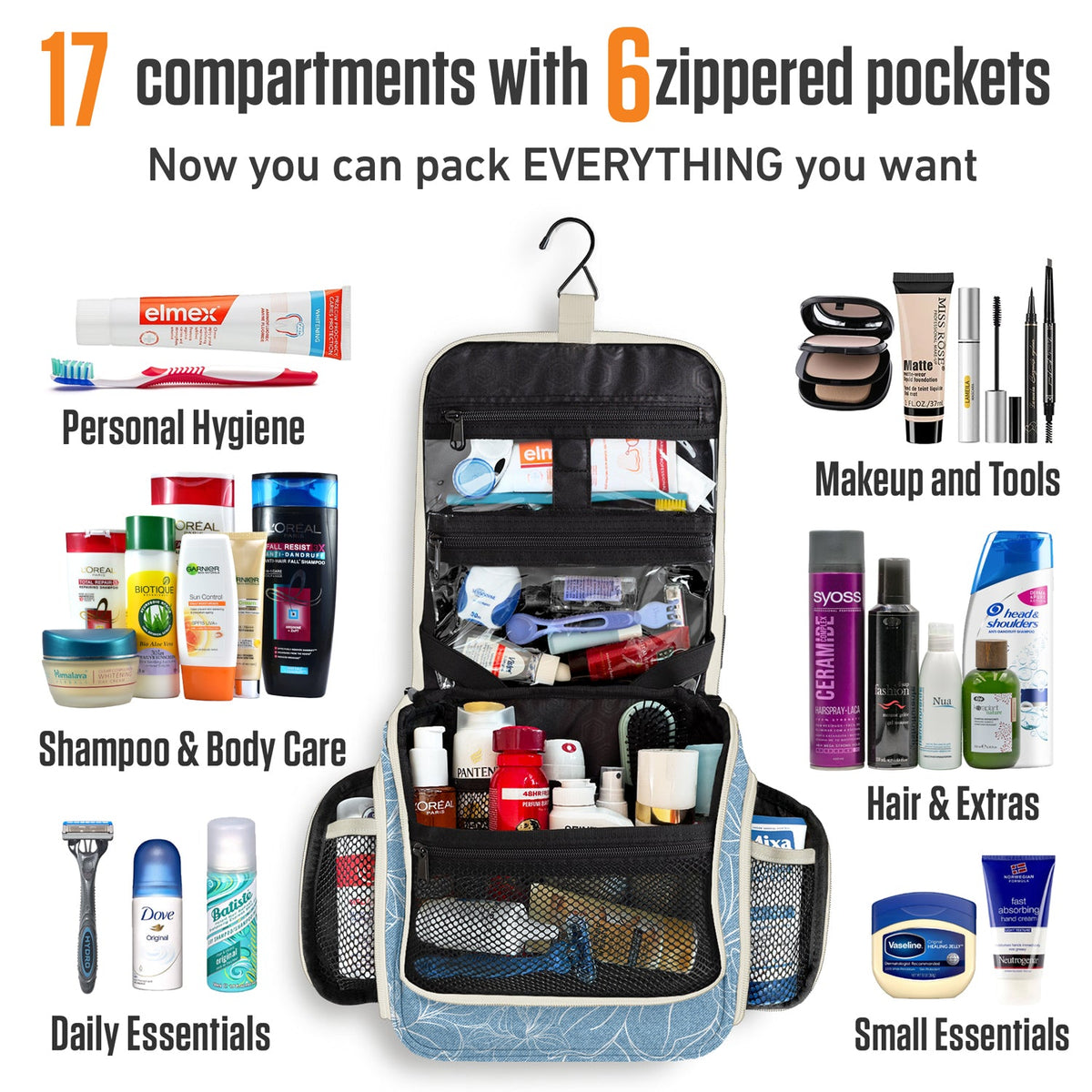 Hanging Travel Toiletry Bag
