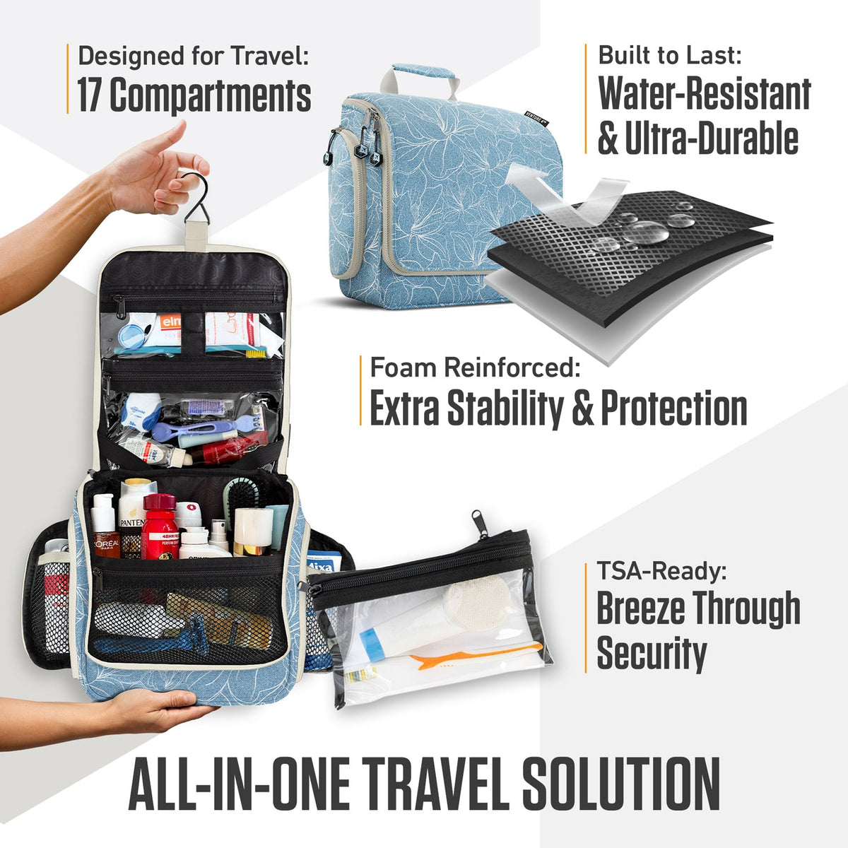 Hanging Travel Toiletry Bag
