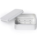 Draining Aluminum Bar Soap Travel Tin